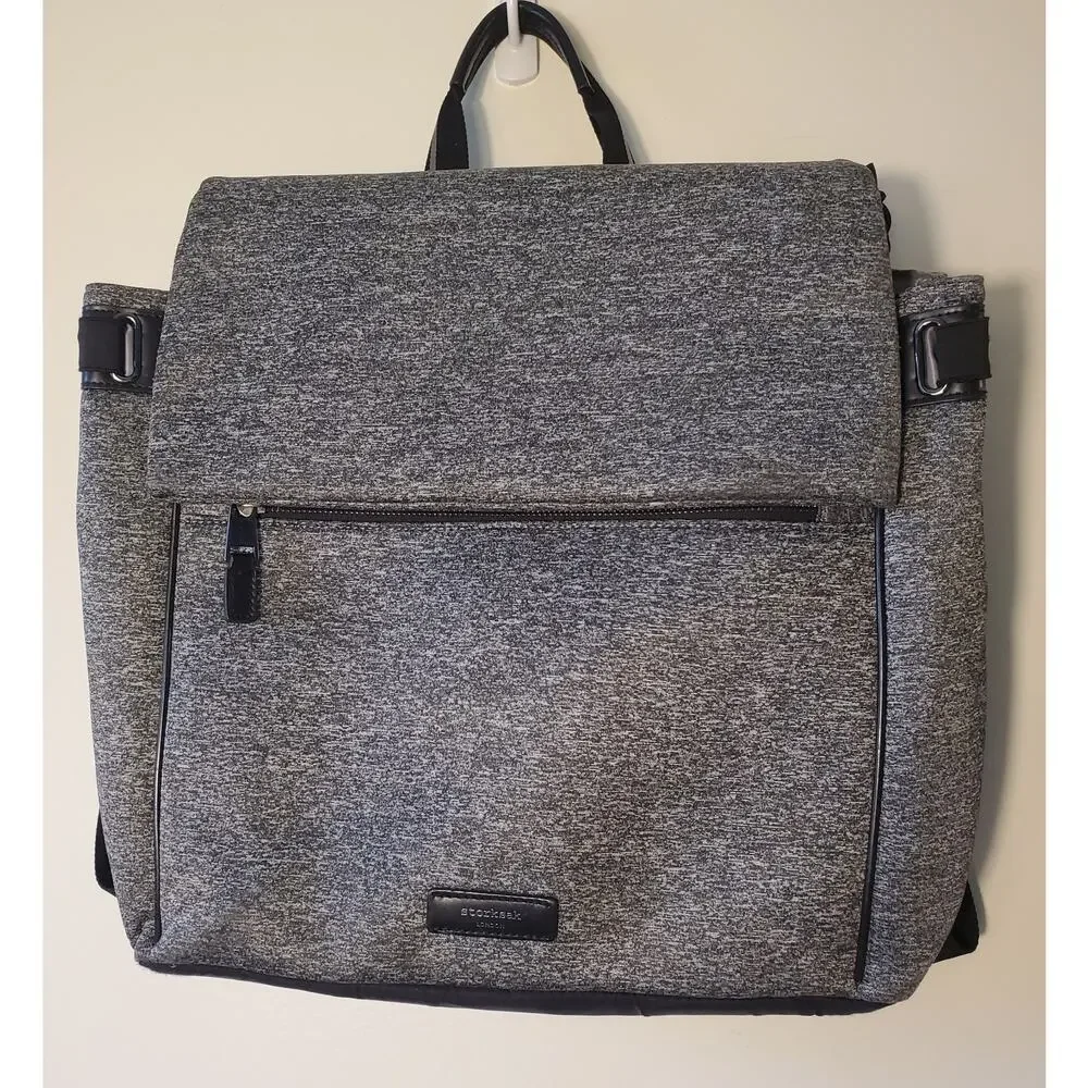 Storksak St. James Convertible Changing Bag in Grey Scuba With Changing Pad